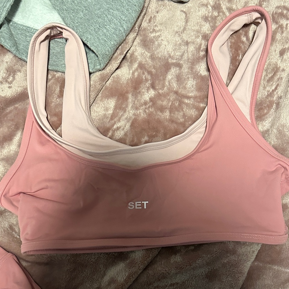 Women's Pink Set Active - Picture 2 of 5